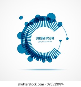 Circle. Vector illustration. Business Abstract Circle icon. Corporate, Media, Technology styles vector logo design template. 