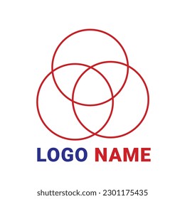circle and circle vector logo design