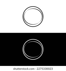 Circle vector logo illustration . Circle icon 