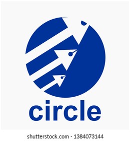 circle vector logo suitable for companies and activities