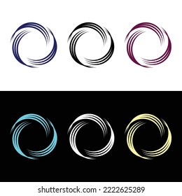 Circle vector logo template design