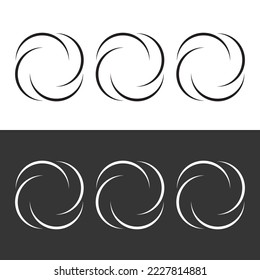 Circle vector logo template design 