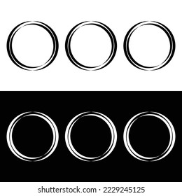 Circle vector logo template design . icon logo 