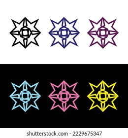 Circle vector logo template design . icon logo .