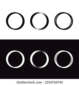 Circle vector logo template design . Circle icon 