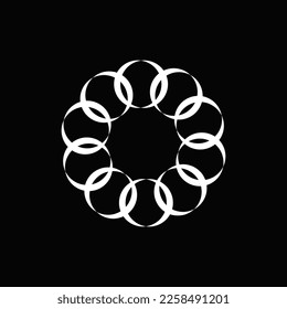 Circle vector logo template design . Circle icon 