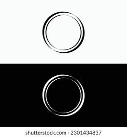 Circle vector logo template design . Circle illustration 