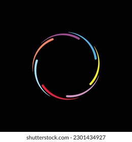 Circle vector logo template design . Circle illustration 