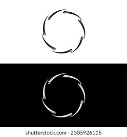 Circle vector logo template design  