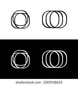 Circle vector logo template design  