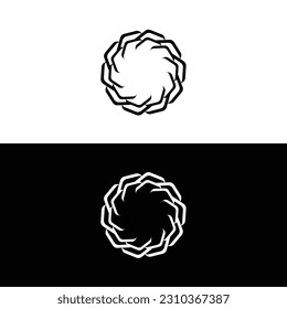 Circle vector logo template design 