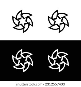 Circle vector logo template design . Circle icon illustration  
