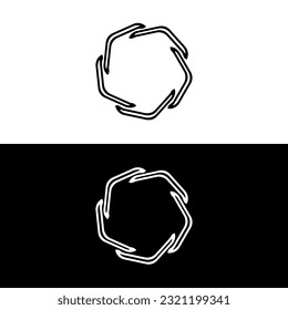 Circle vector logo template design . Circle logo illustration  