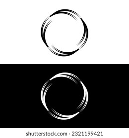 Diseño de la plantilla de logotipo de vector circular . Ilustración del logotipo de círculo  