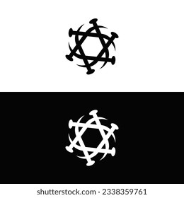 Circle vector logo template design  