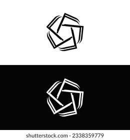 Circle vector logo template design  