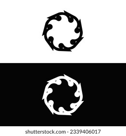 Circle vector logo template design 