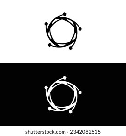Circle vector logo template design . Circle icon illustration 