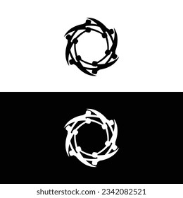 Diseño de la plantilla de logotipo de vector circular . Ilustración de icono circular 