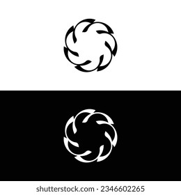 Circle vector logo template design	