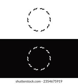 Circle vector logo template design . Circle silhouette	