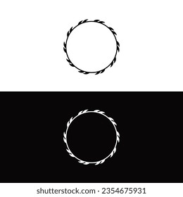 Circle vector logo template design . Circle silhouette	
