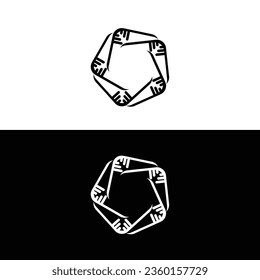 Circle vector logo template design . Circle icon illustration 