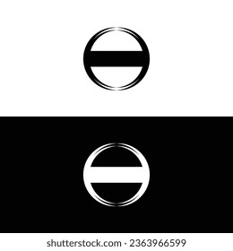 Circle vector logo template design . Circle logo silhouette	
