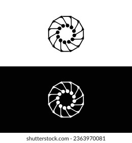 Circle vector logo template design . Circle icon illustration	
