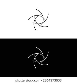 Circle vector logo template design . Circle icon illustration	