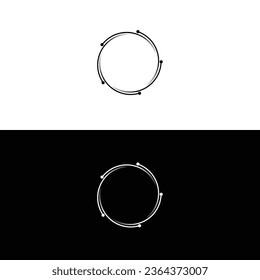 Circle vector logo template design . Circle icon illustration	