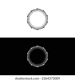 Circle vector logo template design . Circle icon illustration	