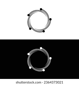 Diseño de la plantilla de logotipo de vector circular . Ilustración de icono circular	