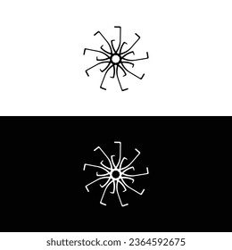 Circle vector logo template design . Circle logo silhouette	