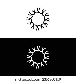 Diseño de la plantilla de logotipo de vector circular . Ilustración de icono circular	