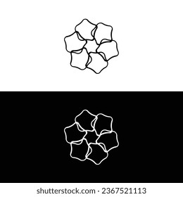 Circle vector logo template design	