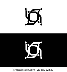 Circle vector logo template design	