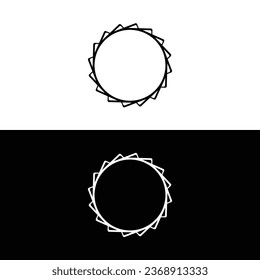 Circle vector logo template design . Circle logo silhouette	