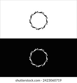 Circle vector logo template design . Circle icon illustration	