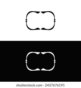 Circle vector logo template design . Circle illustration logo silhouette 