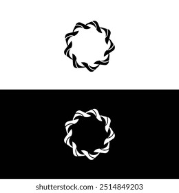 Circle vector logo template design . Circle icon illustration	
