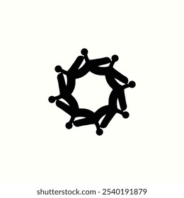 Design de modelo de logotipo de vetor de círculo . Silhueta de ícone de círculo