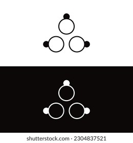 Circle vector logo template illustration  