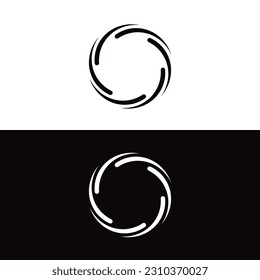 Circle vector logo template illustration . Circle icon logo  