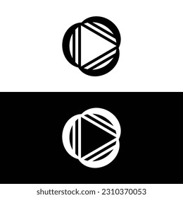 Circle vector logo template illustration . Circle icon logo  