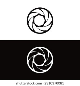 Ilustración de la plantilla del logotipo del vector de círculo. Logo del icono circular  