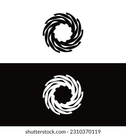 Circle vector logo template illustration . Circle icon logo  