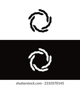 Circle vector logo template illustration . Circle icon logo  