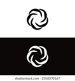 Circle vector logo template illustration . Circle icon logo  