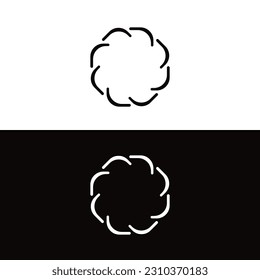 Circle vector logo template illustration . Circle icon logo  